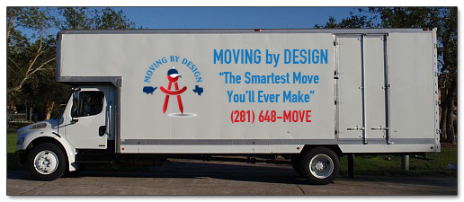 Moving by Design truck for residential or commercial movers